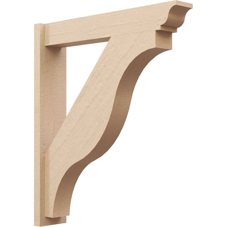 Ekena Millwork 5 1/2-in W x 28-in D x 32-in H Funston Trad Rough Cedar Woodgrain TimberThane Outlooker, Primed Tan OUTUR055X28X32FST04RCPR